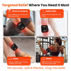 Keneo wristband touch control with auto shut-off simplifies personalized sessions.