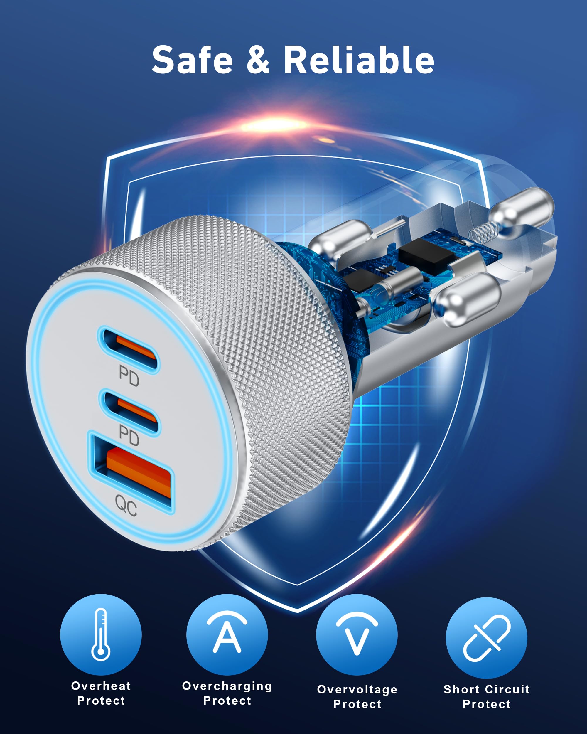 KENHAO in-car usage demo demonstrates safe, convenient charging during commutes.