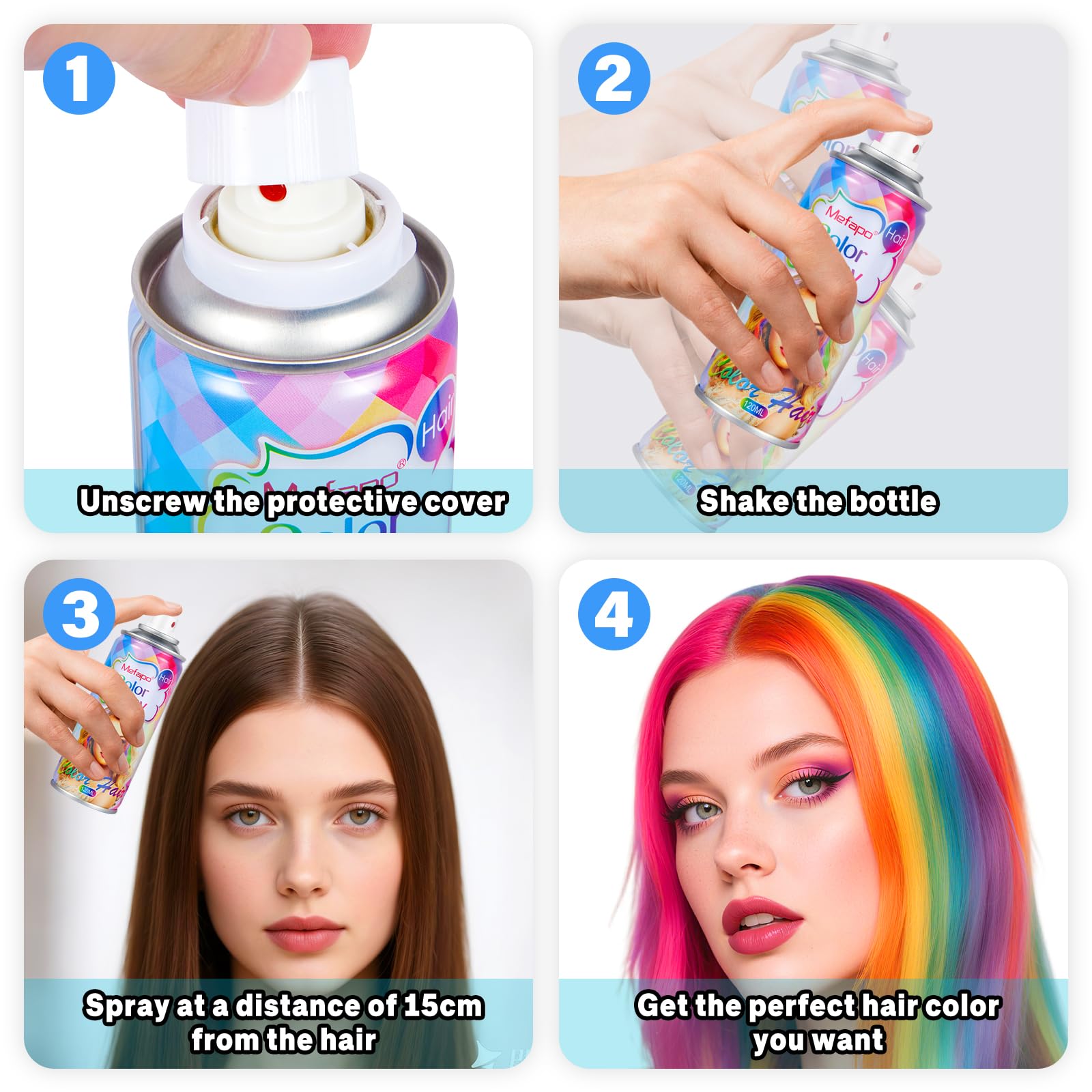 KENINA Green Hair Spray party-look application for bold costumes.