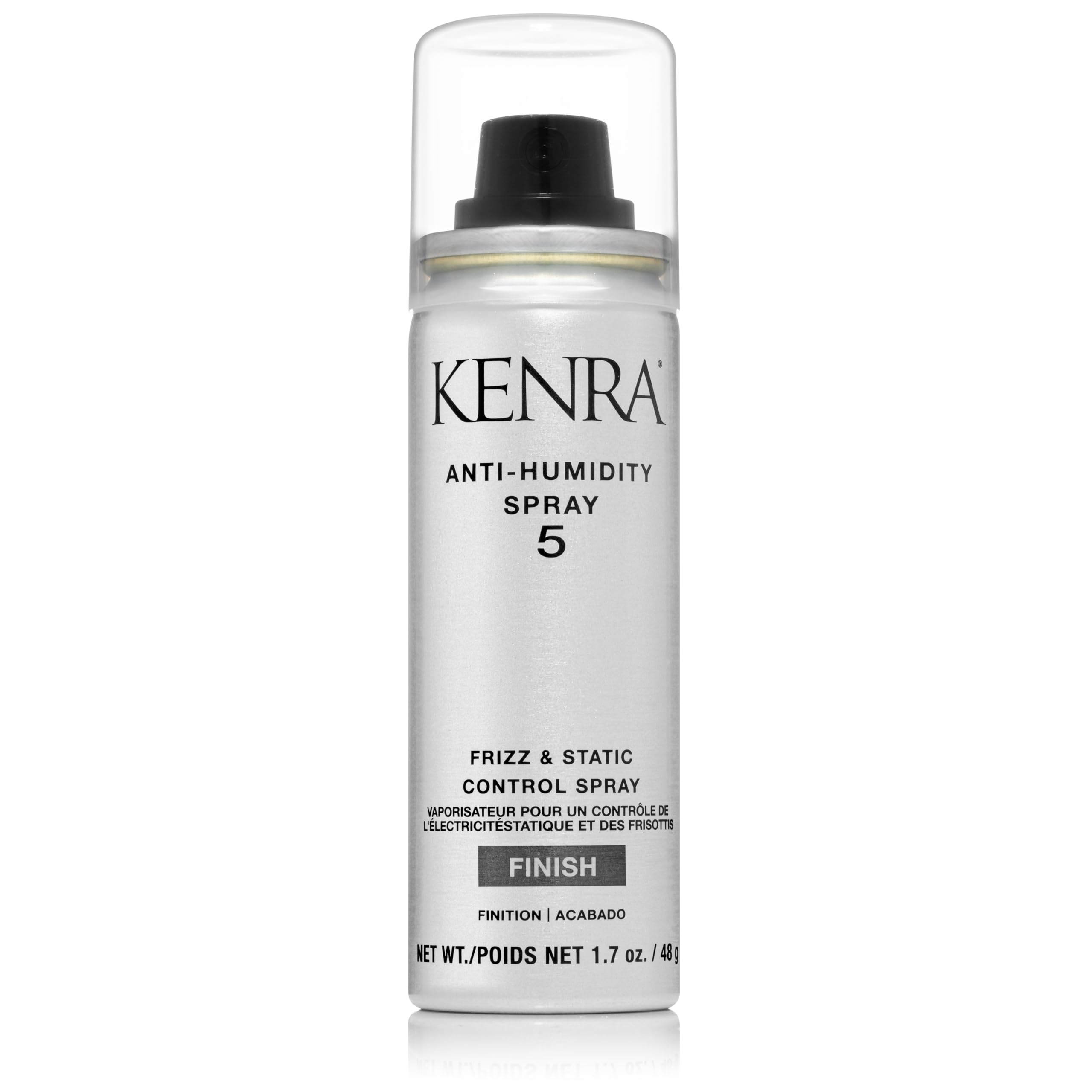 Kenra Anti-Humidity Spray 5 bottle close-up highlighting frizz control for daily styling