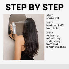 Kenra Dry Oil Conditioning Mist on hair delivers instant softness and sheen