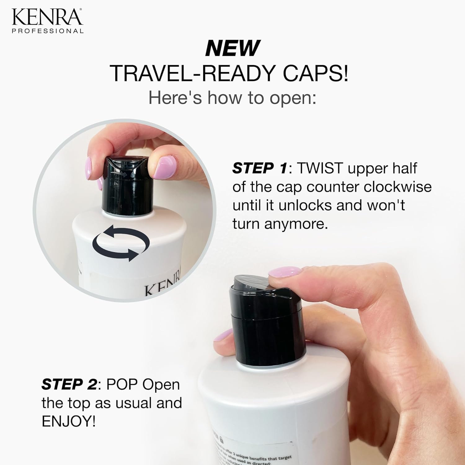 Kenra Moisture Conditioner texture on hair demonstrating slip for combing.