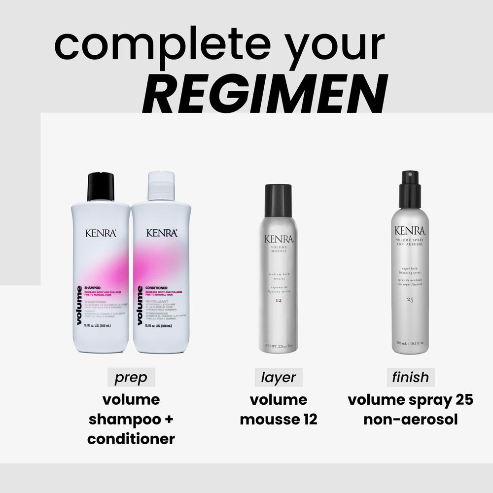 Kenra Volume Spray 25 humidity resistance showcases up to 24 hours of hold.