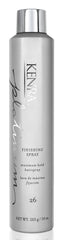 Kenra Platinum Finishing Spray 10oz bottle offers a strong, lasting hold for all-day styles.