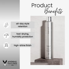 Kenra Platinum Finishing Spray 26 humidity-resistant formula for weather-ready finishes