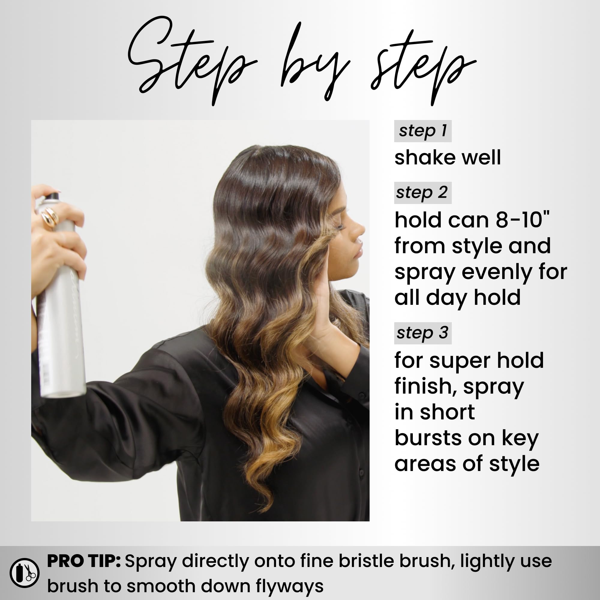 Humidity resistance helps Kenra Platinum Finishing Spray keep shapes steadier.