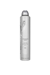 Kenra Platinum Heat Block Spray 22 bottle demonstrates heat protection up to 450°F for styled looks.