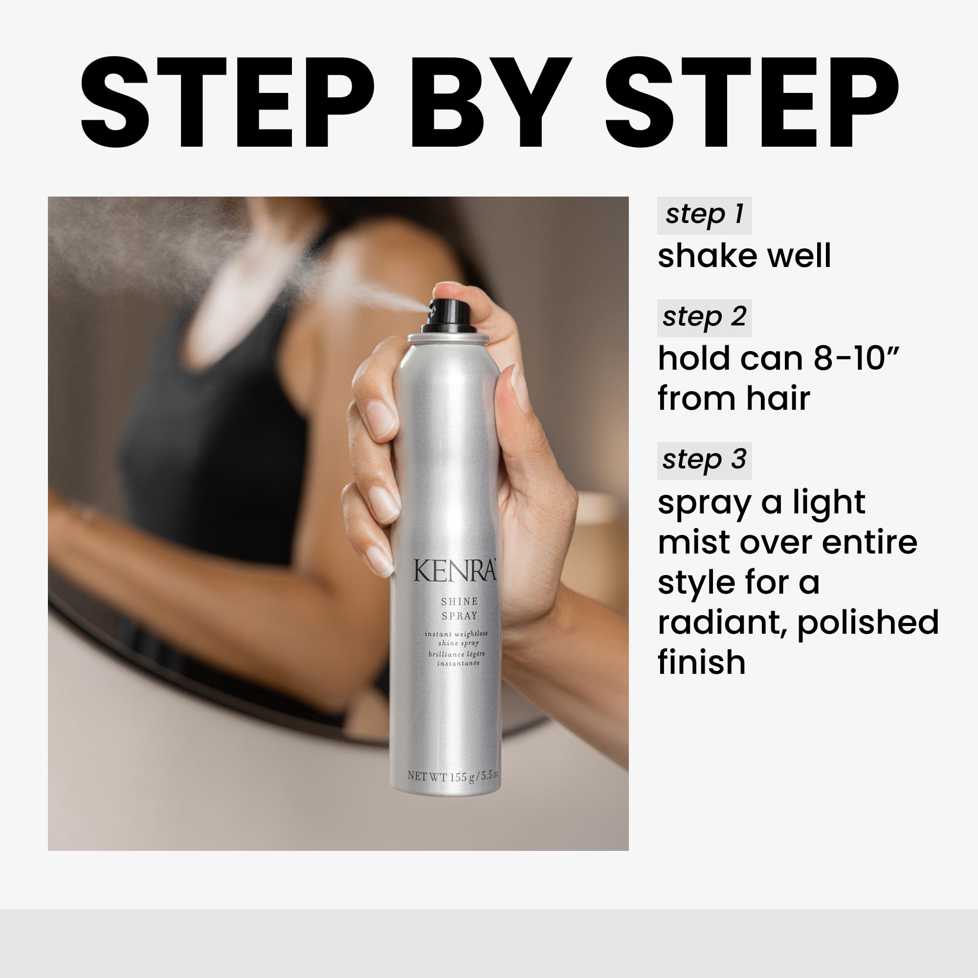 Kenra Shine Spray with UV protection guards color from fading