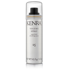 Kenra Volume Spray 25 bottle front view shows bold hold for all-day styles