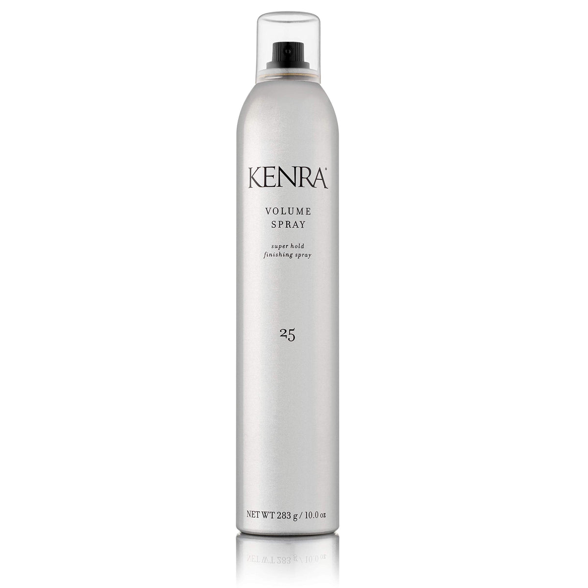 Kenra Volume Spray 25 bottle front view showing maximum hold and shine.
