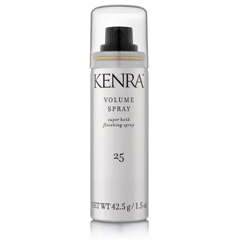 Kenra Volume Spray 25 bottle showing maximum hold for all-day volume.