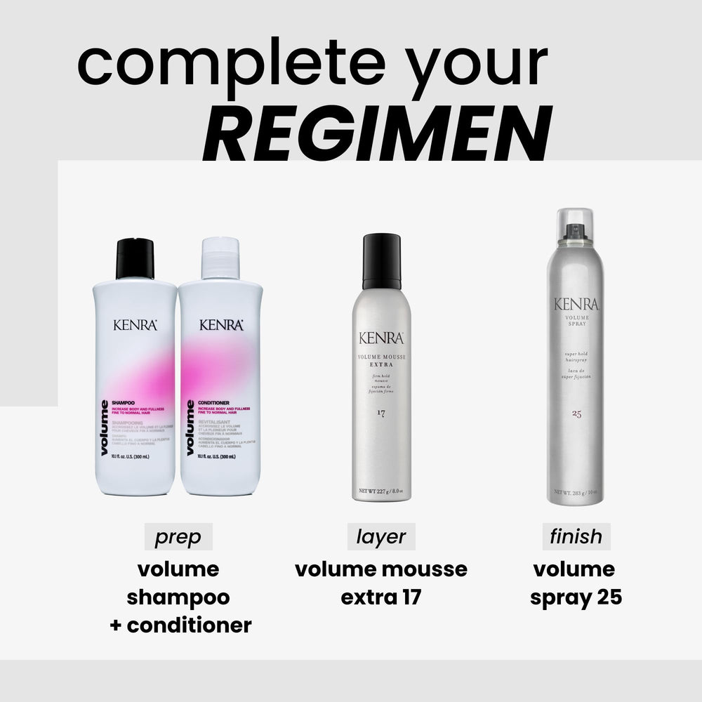 Kenra Volume Spray 25 flake-free formula keeps hair smooth during wear