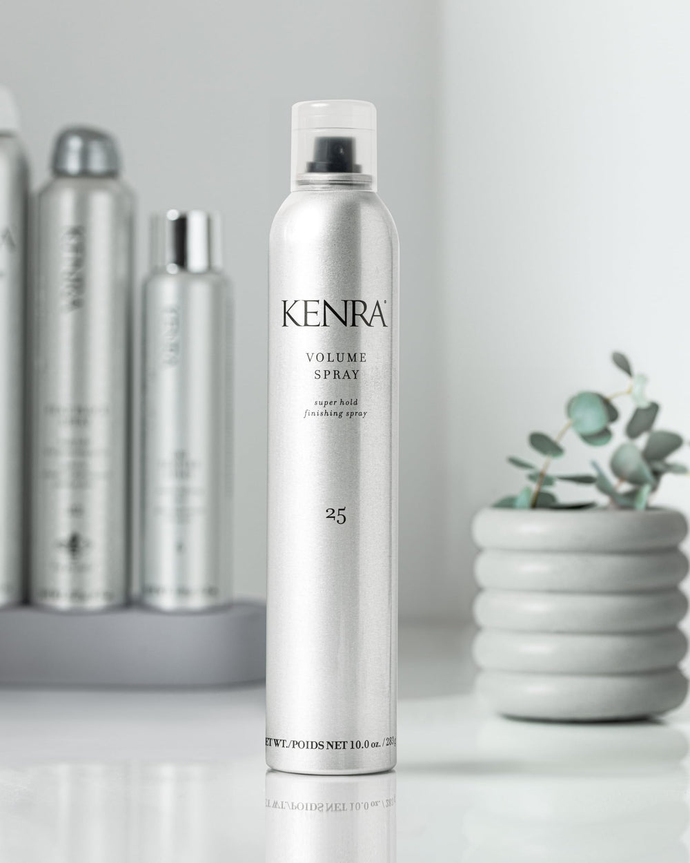 Kenra Volume Spray 25 humidity-test shows style staying power up to 72 hours.