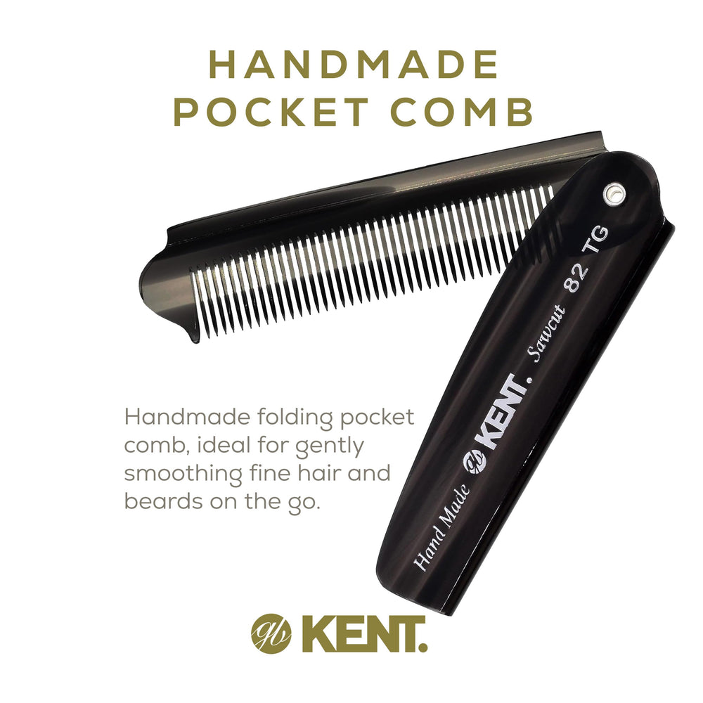 Kent 82T saw-cut teeth detail for gentle, snag-free styling