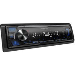 KENWOOD KMM-BT270U high-contrast display for easy menu navigation while driving.
