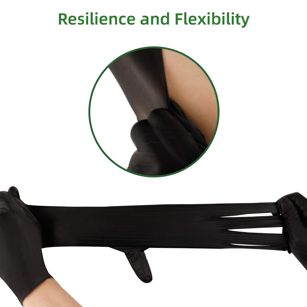 KEOELY nitrile gloves highlight puncture resistance for tougher industrial and workshop use.