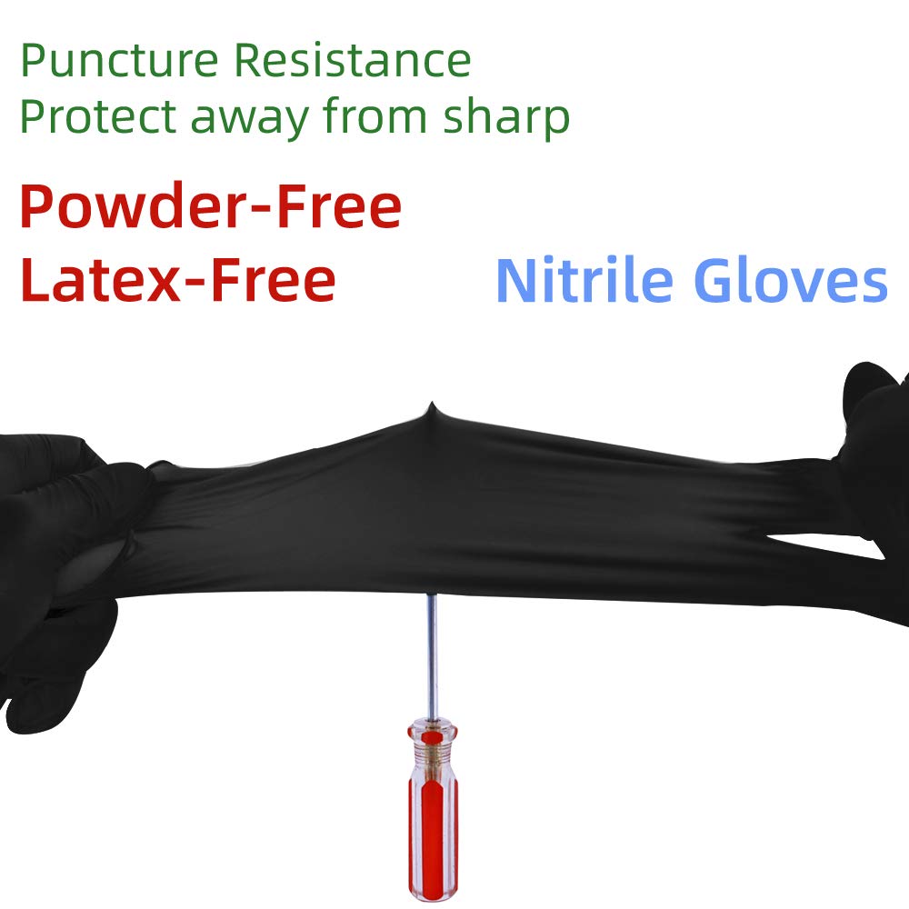 KEOELY nitrile gloves with textured fingertips for secure grip in wet and dry tasks.