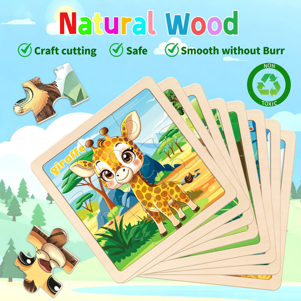 Kepovin wooden tiger puzzle enhances problem solving during playtime