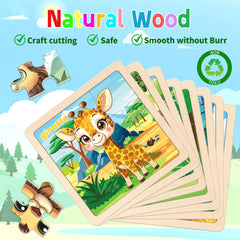 Kepovin wooden tiger puzzle enhances problem solving during playtime