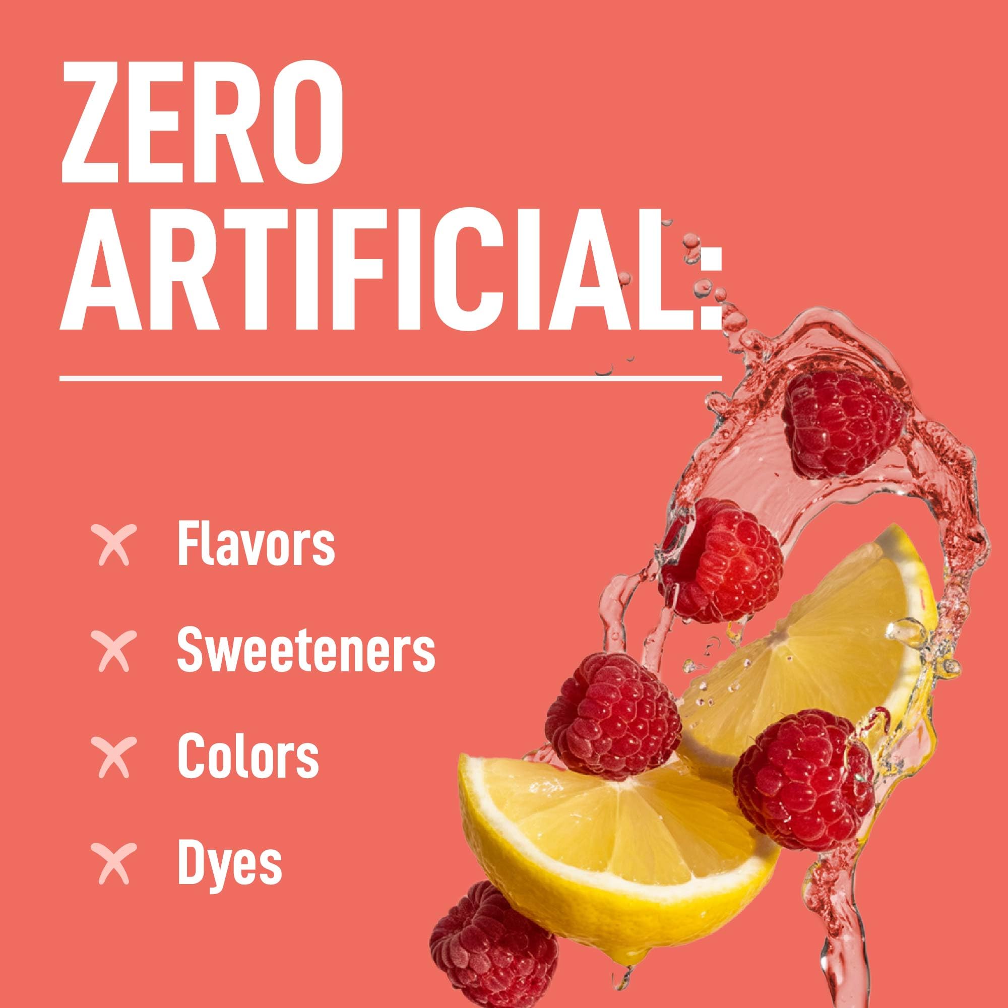 Keppi electrolytes glass with ice showing refreshing raspberry lemonade.