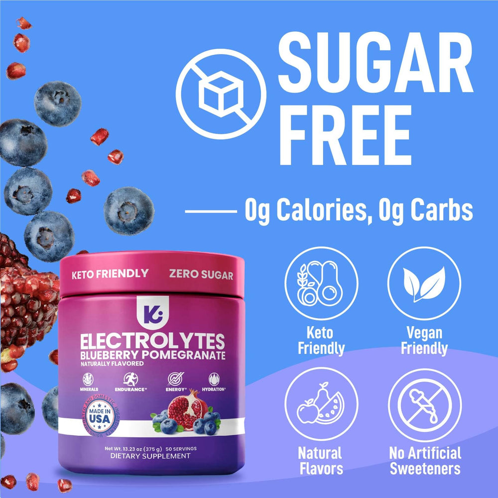 Keppi Electrolytes label closeup with clean ingredients and zero sugar