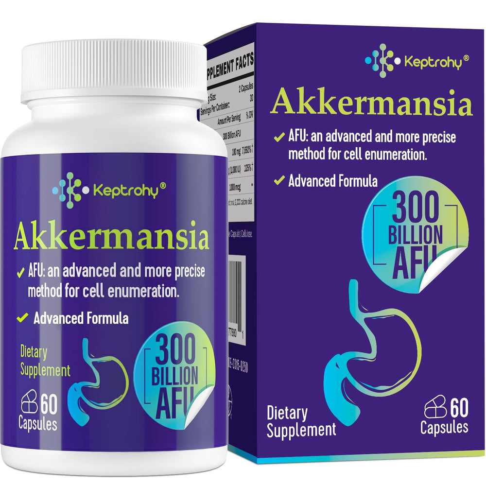 Keptrohy label highlights vitamins B2 and D supporting digestion