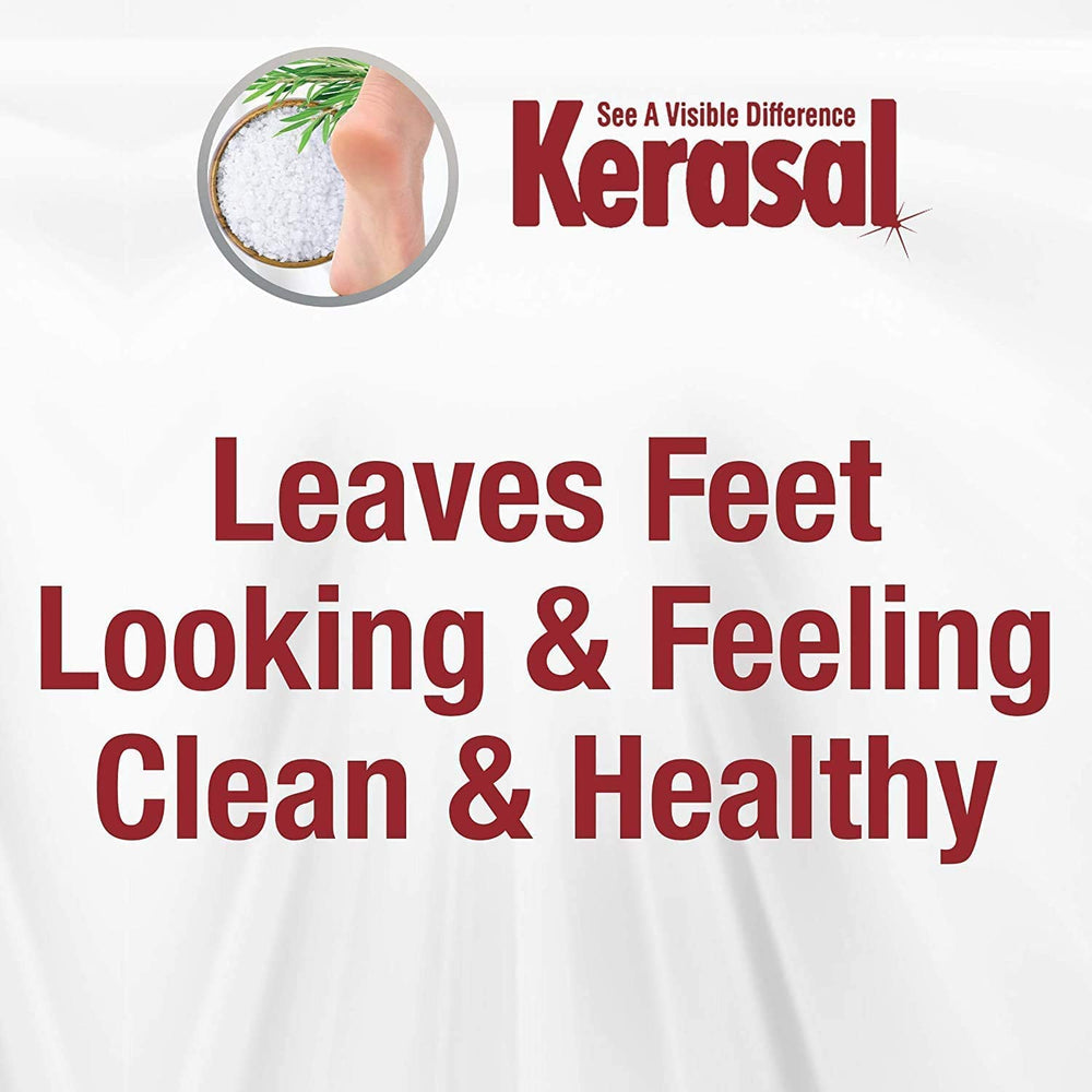 Foot spa basin with Kerasal soak ready to embrace clean, hydrated feet