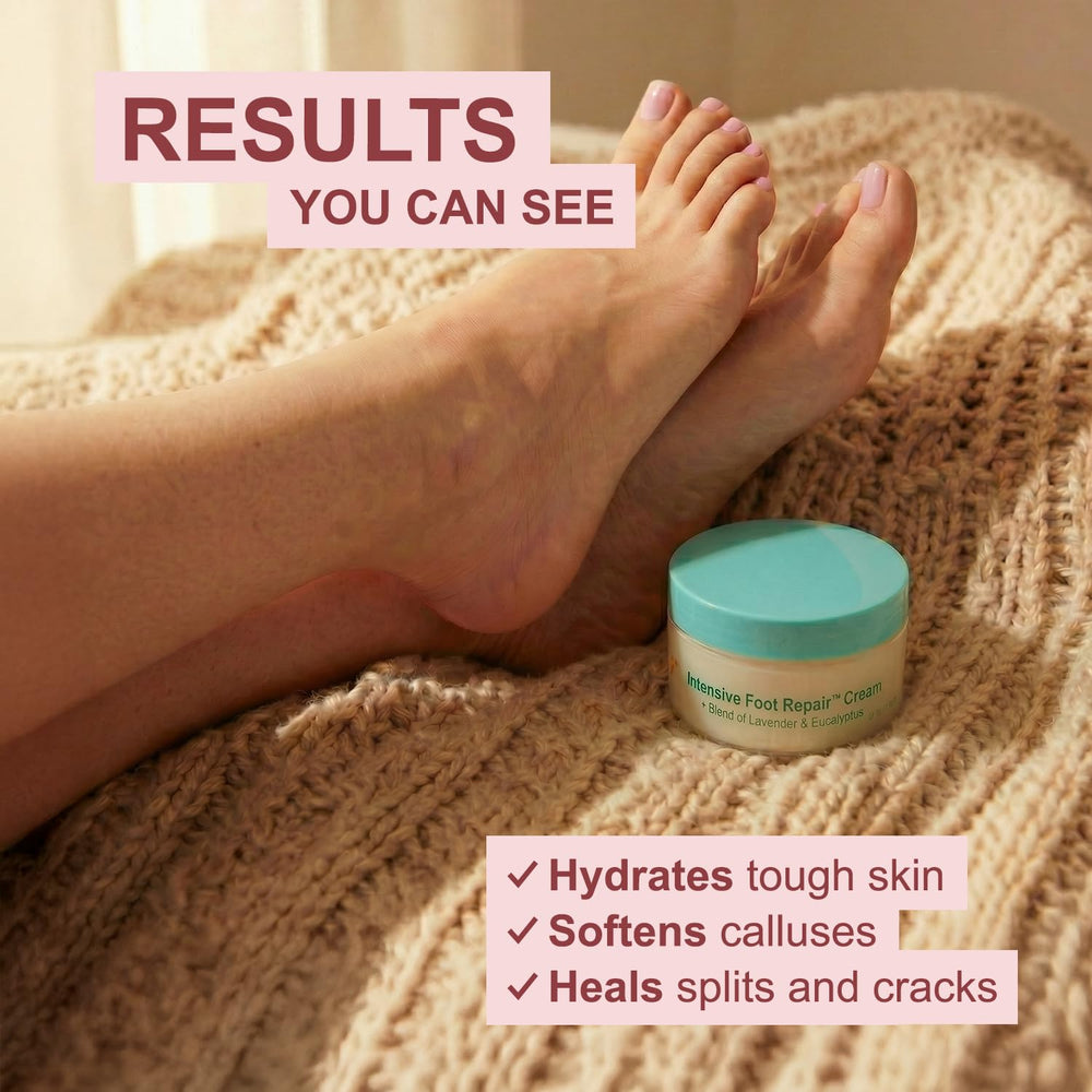 Kerasal jar with label closeup highlighting the 4 oz size for daily foot care.