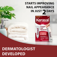 Kerasal Nail Renewal application close-up showing precise topical use