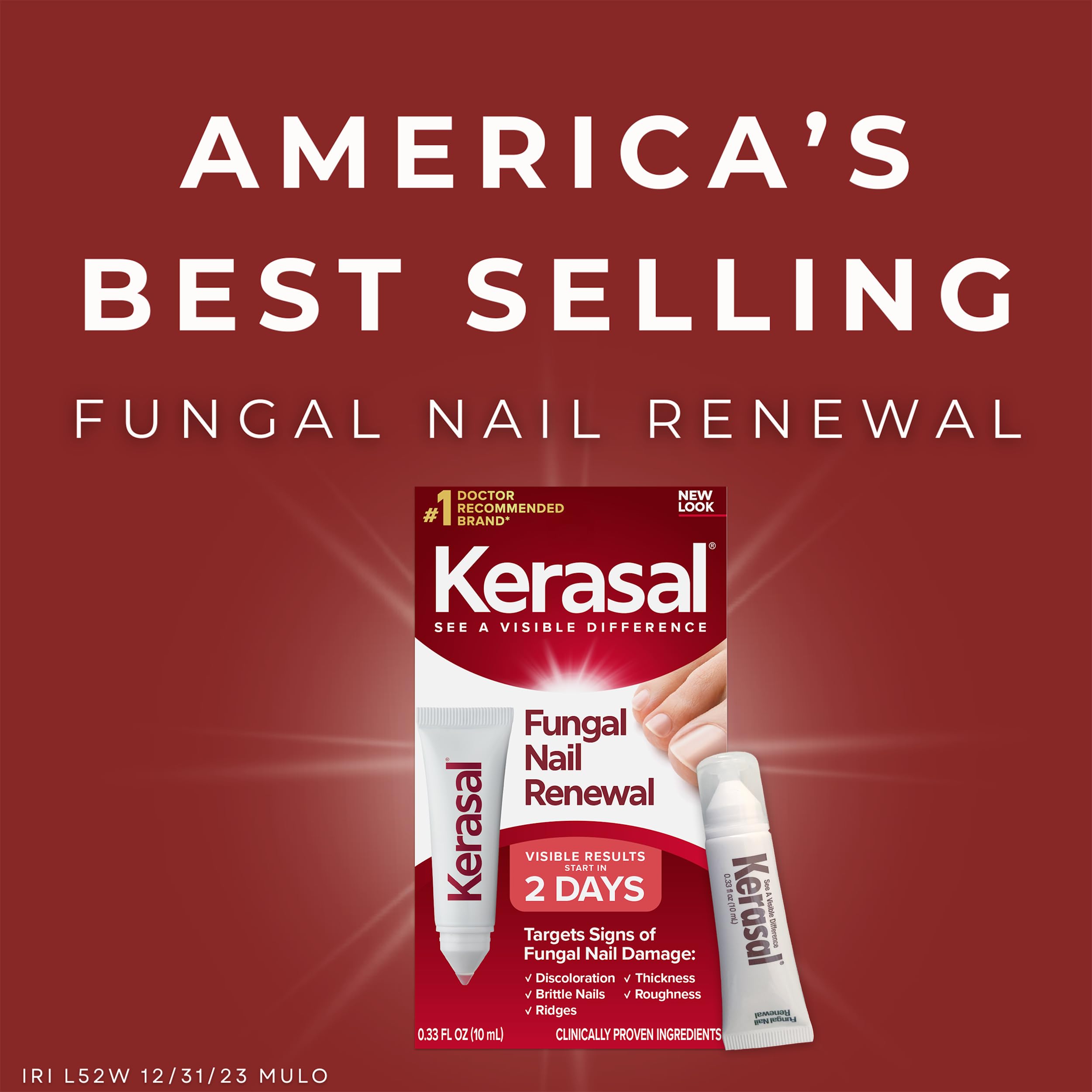 Kerasal Nail Renewal twin-pack flat lay for convenient online shopping