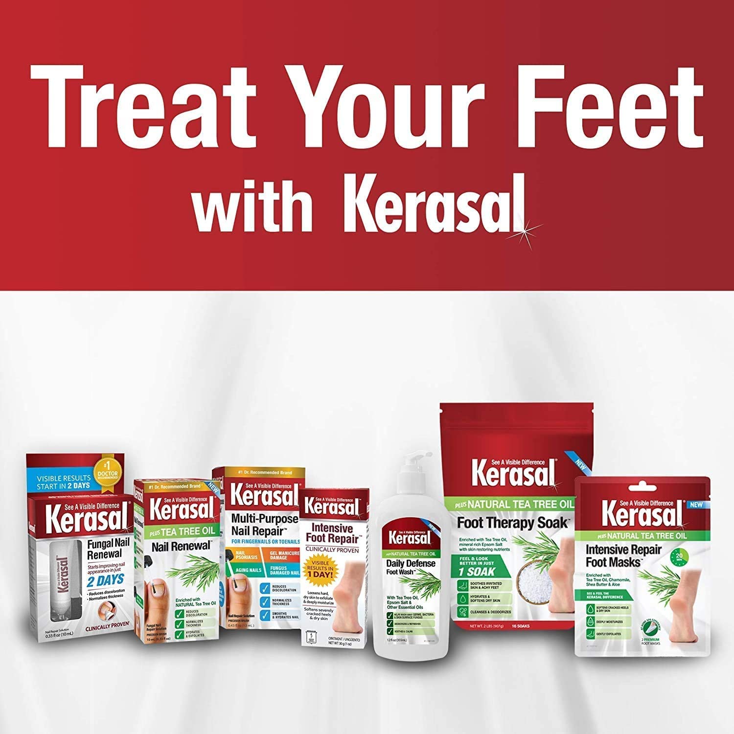 Skin appears hydrated and softened after a Kerasal soak