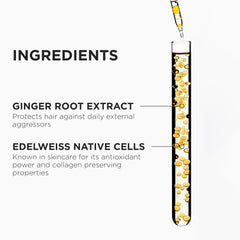 Kerastase Genesis detangled, smoother hair closeup.