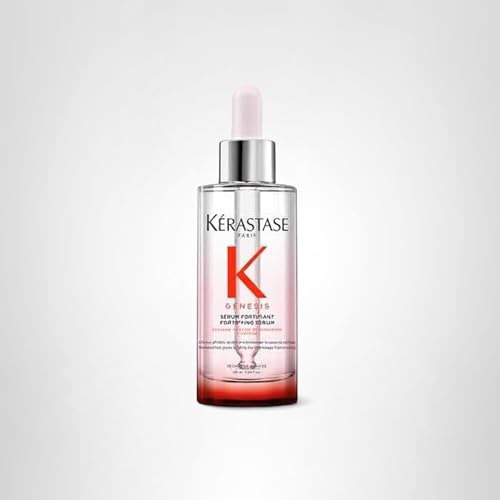 KÉRASTASE Genesis hair strands after use look strengthened and nourished.