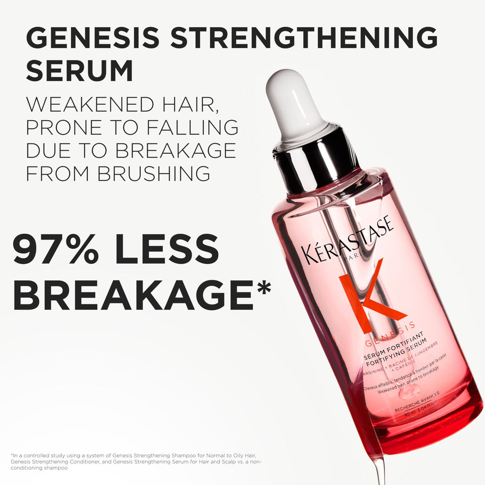KÉRASTASE Genesis Serum pump dispense for easy scalp application.