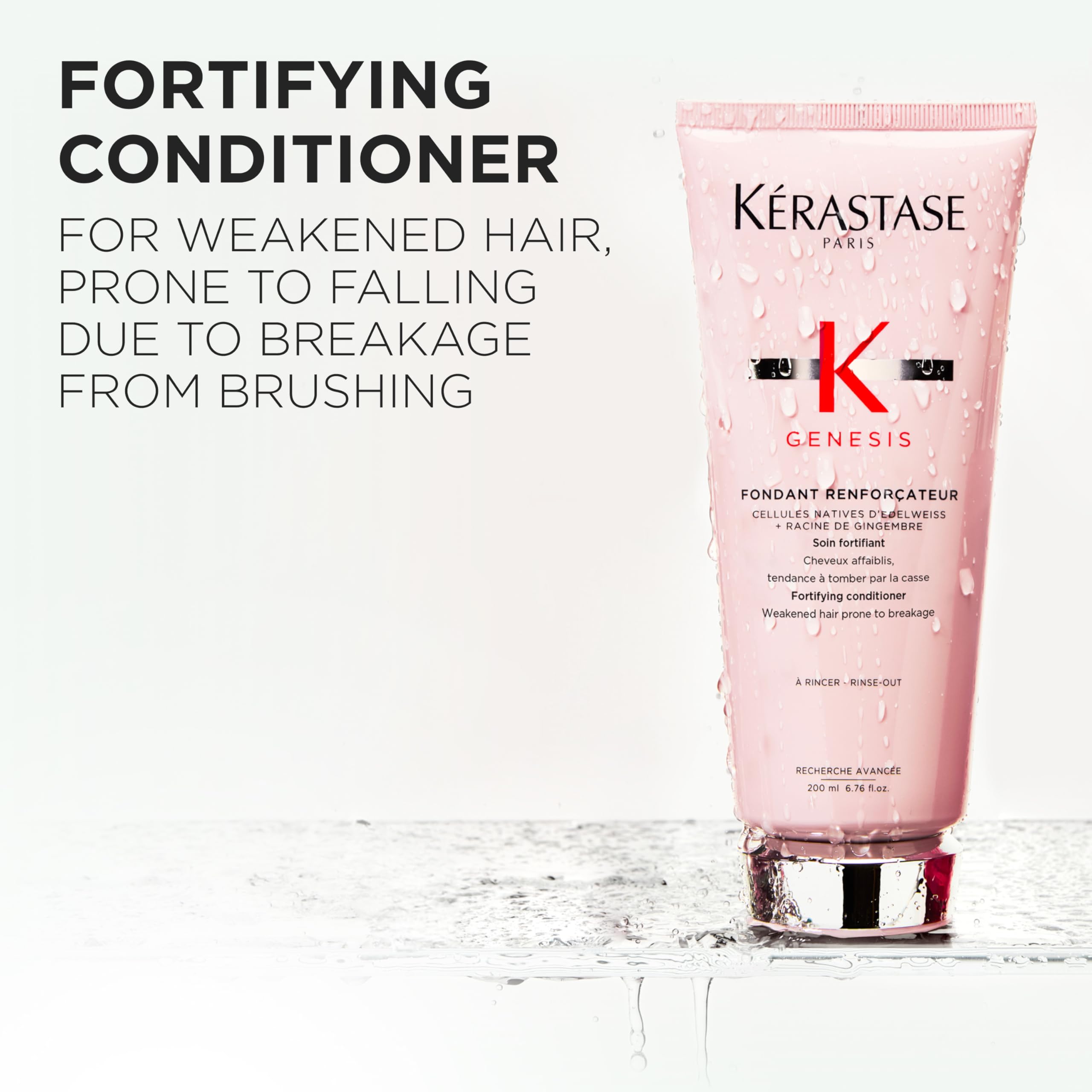 Kérastase Genesis texture close-up showing lightweight hydration