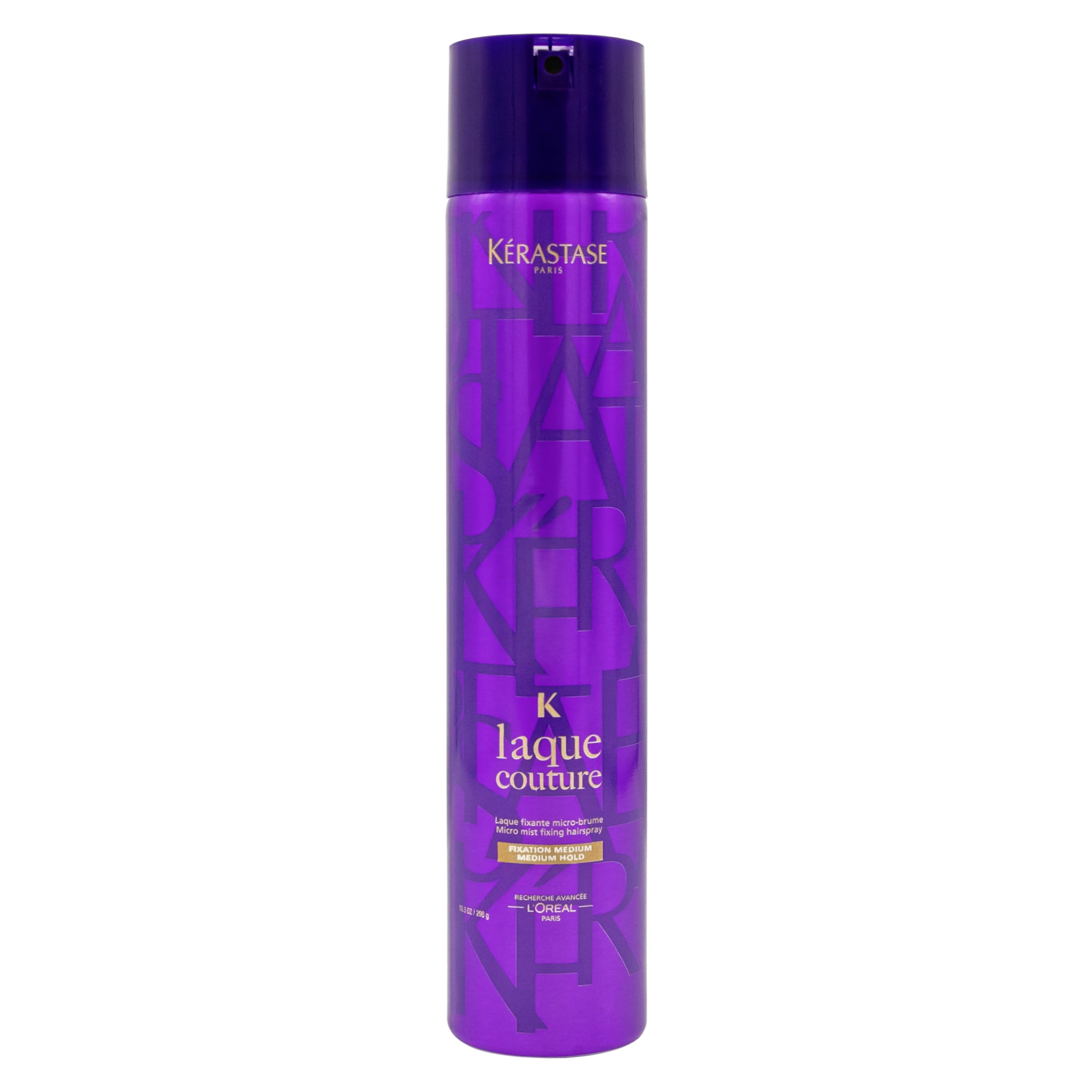 KÉRASTASE Laque Couture hair spray bottle, offering flexible hold and heat protection