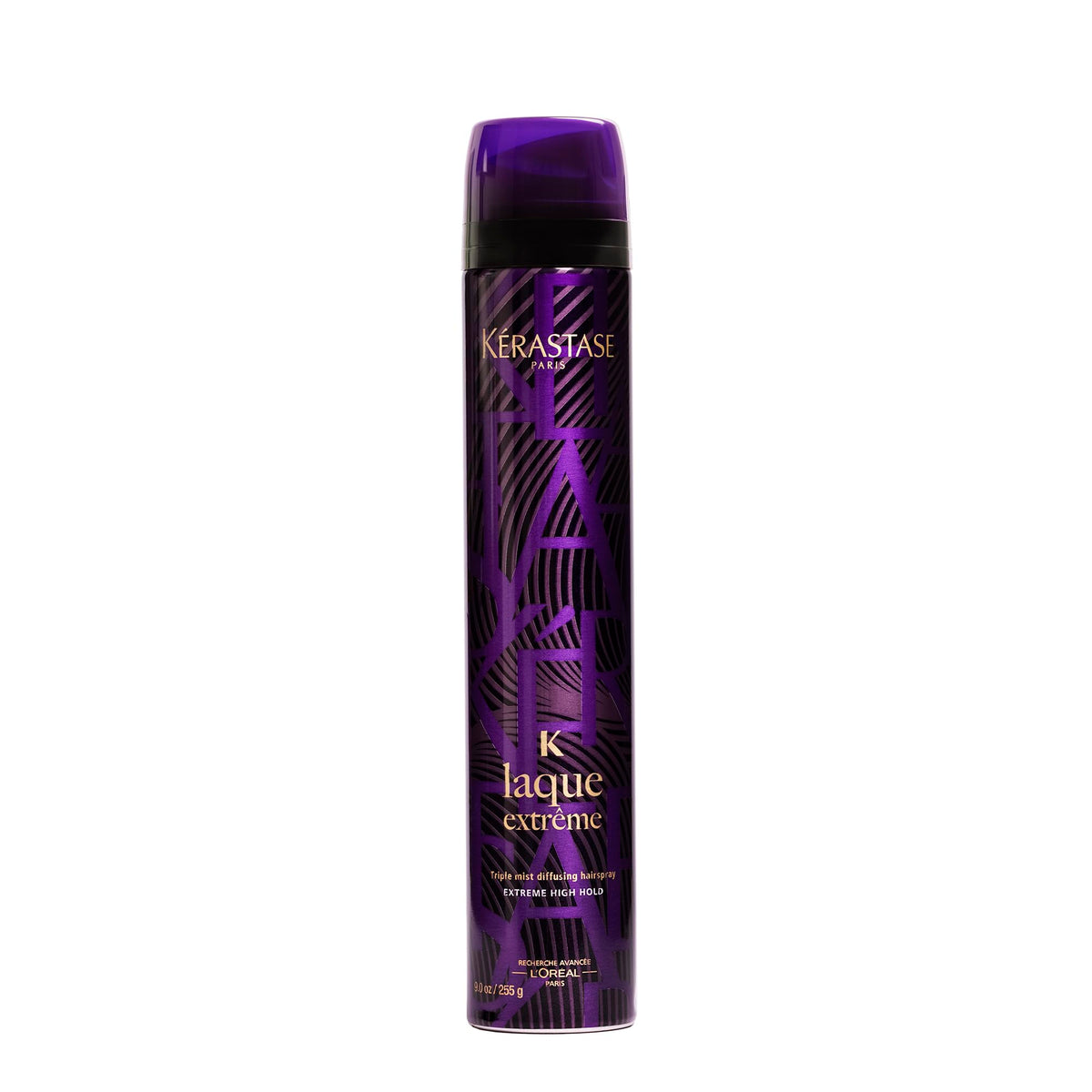 Kerastase Laque Extreme bottle shot showing ultra-hold and humidity resistance.