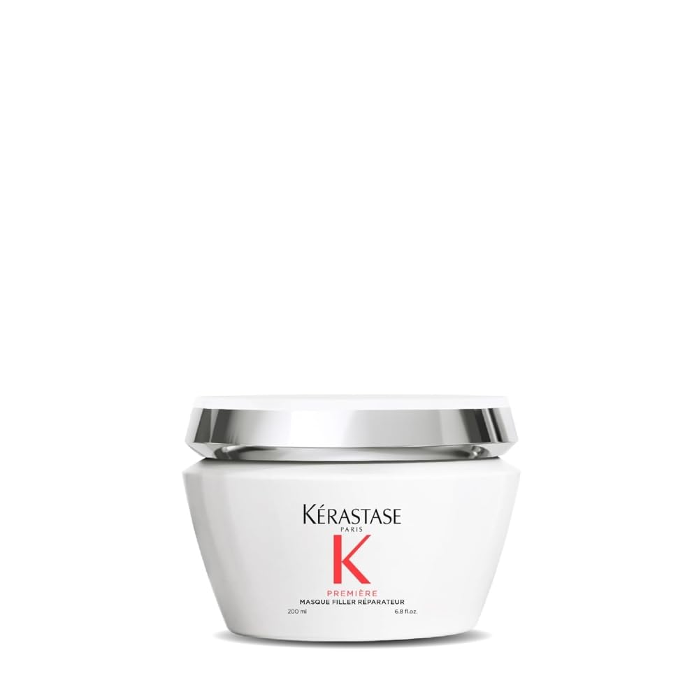Kerastase Premiere Anti-Breakage Mask bottle pour promotes smoother, stronger hair.