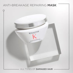 Kerastase Premiere Anti-Breakage Mask tub close-up reveals rich nourishment for damaged hair.