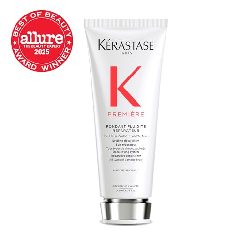 Kerastase Premiere dual-action formula closeup showing calcium buildup removal