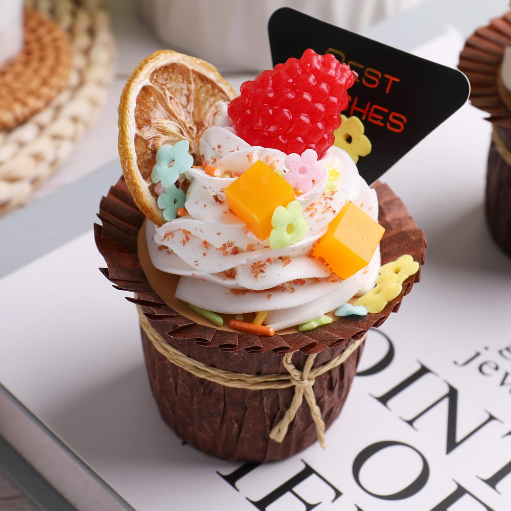 Kercky cupcake toppings sparkle with tiny bee shapes for whimsy.
