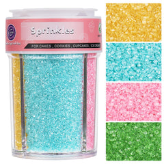 Kercky sanding sugar Easter pastels set adds festive sparkle to baked treats.