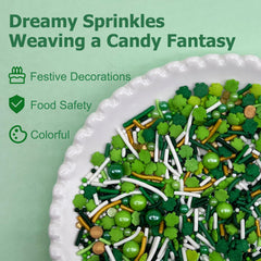 Kercky gold and white sugar discs bring seasonal sparkle to baked goods