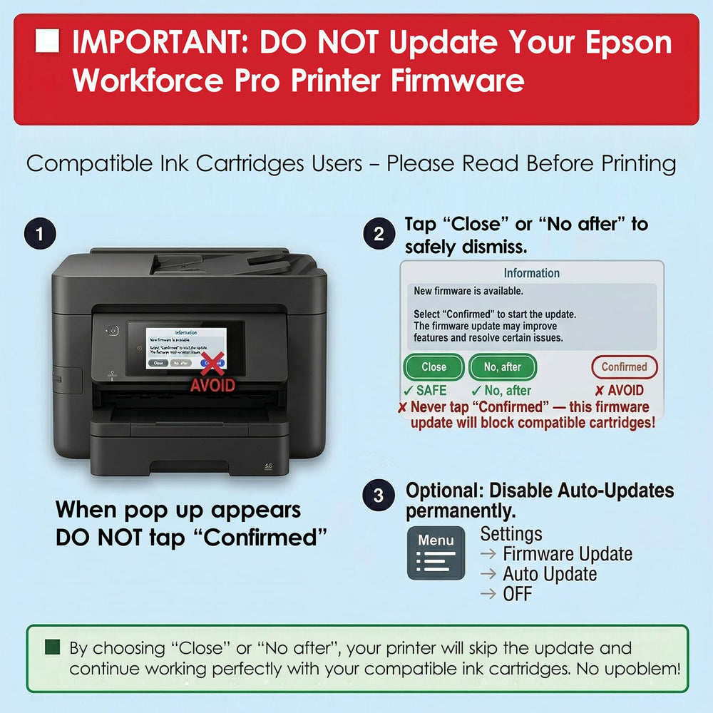 KERFOINK yield up to 500 black and 350 color pages per cartridge