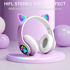 KERHAND Bluetooth kids headphones wirelessly connect to tablets and phones.