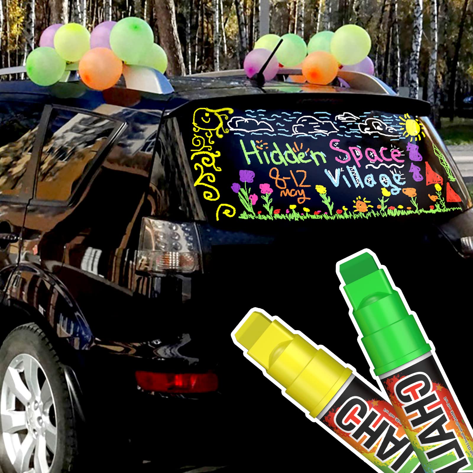 KERIFI festive window art ideal for weddings, graduations, and seasonal celebrations