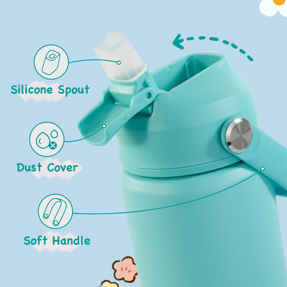 Kerilyn bottle features detachable silicone base pad for protection.