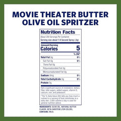 Kernel Season's Movie Theater Butter Olive Oil Spritzer spray for easy popcorn seasoning.