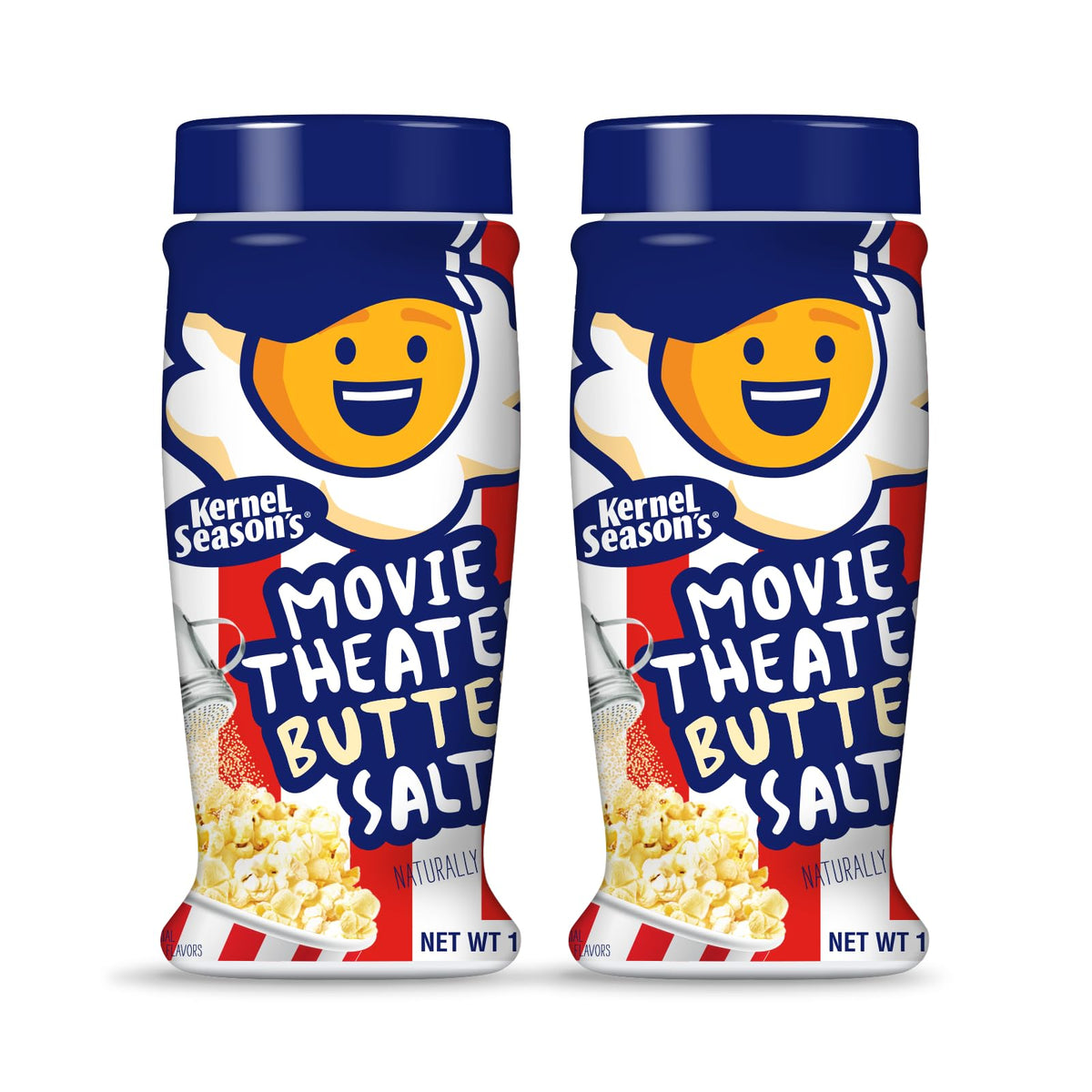 Kernel Season's Movie Theater Butter Salt on popcorn in a bowl delivers cinema-style flavor.