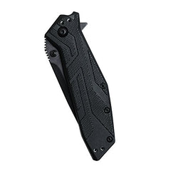 Black oxide finish emphasizing rugged, scratch-concealing surface